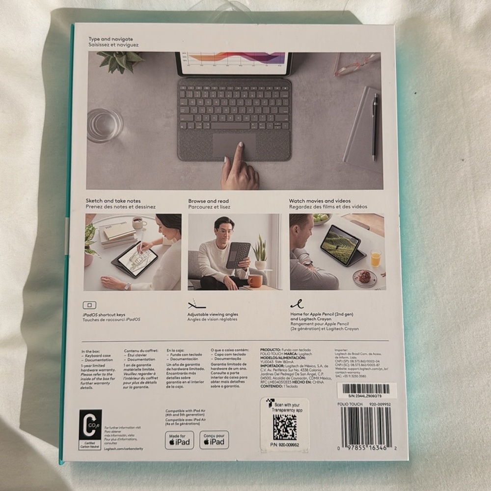 Logitech Gray Tablet Keyboard Case - Picture 8 of 8